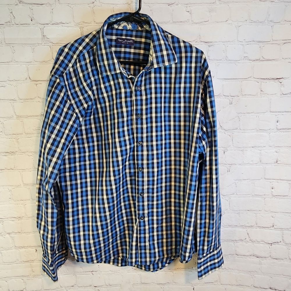 Men's Marco Brunelli longsleeve button-down shirt, size Large